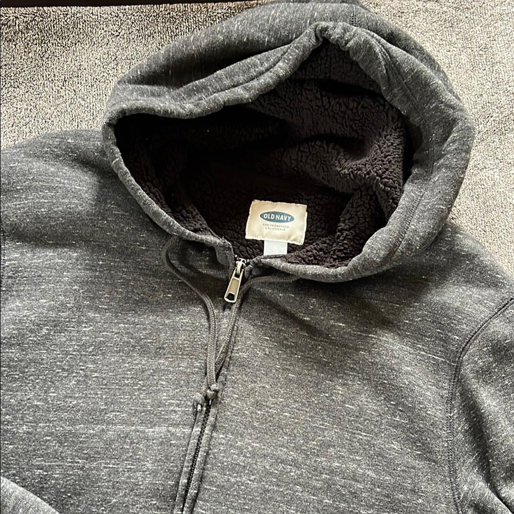 Old Navy Gray Zip Up Sweater